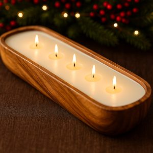 Elegant Farmhouse Baguette Bread Bowl Candle