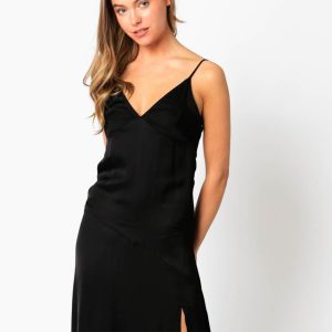 Satin Midi Dress