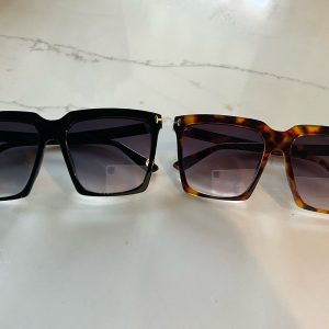 Acetate Square Frame Sunglasses