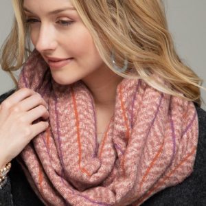 Herringbone Pattern Infinity Scarf - Image 4