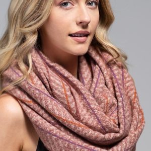 Herringbone Pattern Infinity Scarf - Image 3