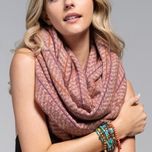 Herringbone Pattern Infinity Scarf - Image 2