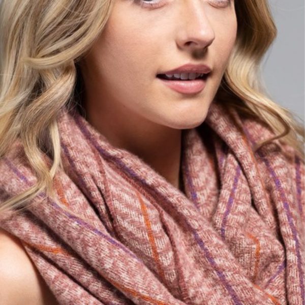 Herringbone Pattern Infinity Scarf