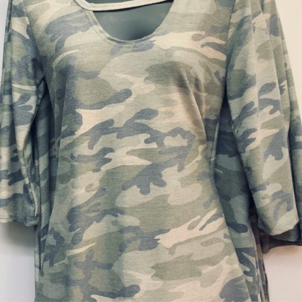 Camo Print Top