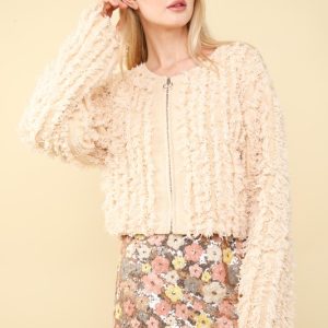 Soft Shaggy Yarn Knit Sweater - Image 3