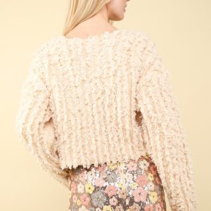 Soft Shaggy Yarn Knit Sweater - Image 5