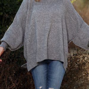 Wide Loose Fit Over Sized Knitted Sweater - Image 5