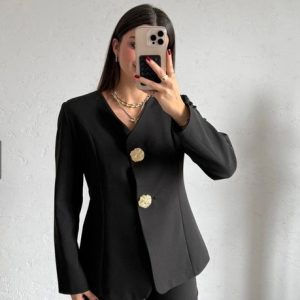 Black Pants Suit Set - Image 2