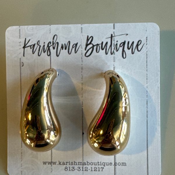 Puffy Teardrop Earrings lg