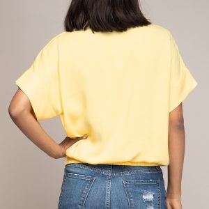 Short Sleeve Collared Blouse - Image 2