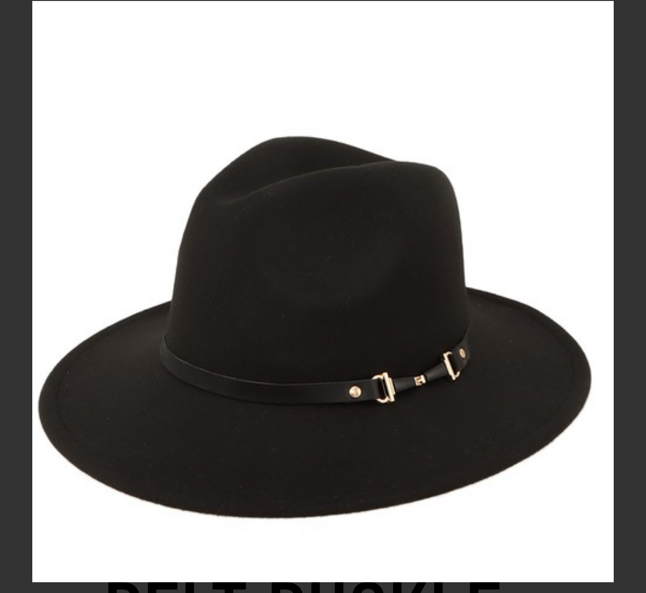 Belt Buckle Fedora Hat - Image 2