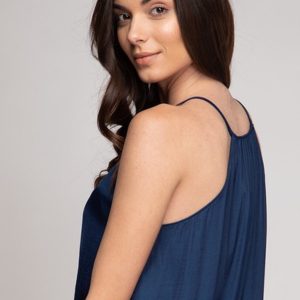 Highneck Button Down Cami Top