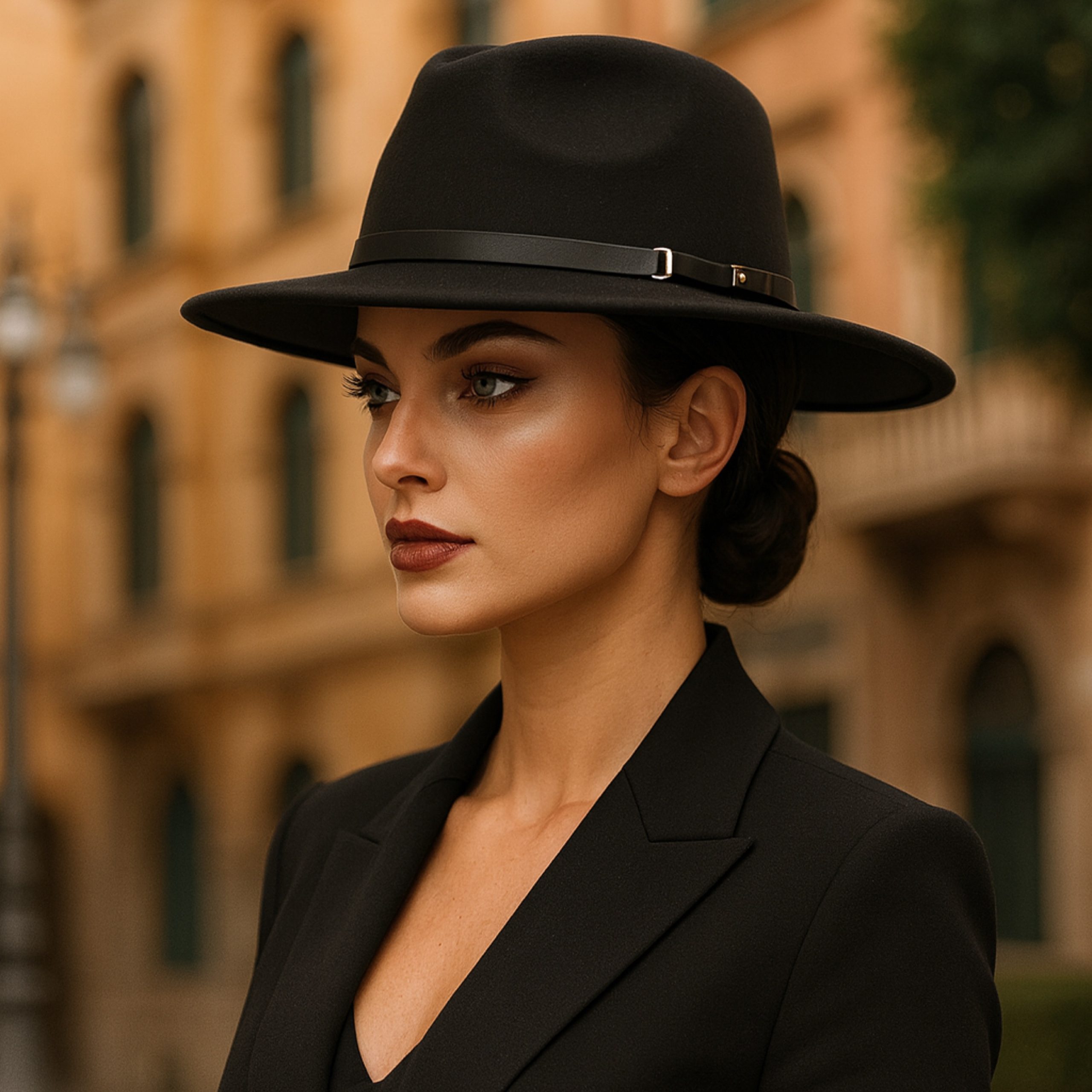 Belt Buckle Fedora Hat