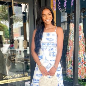 Blue Ocean Breeze Horizon Resort Beach Dress