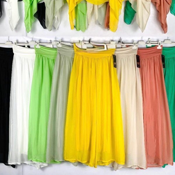 Plain Silk Pants