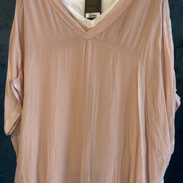 Silk V Neck Top