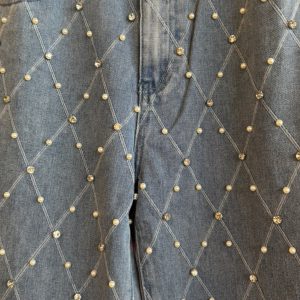 L Massimo Pearls Blue Jeans
