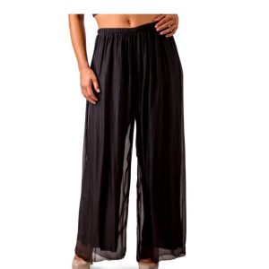 Angelo Italian Silk Pant/Black