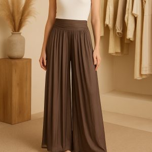 Italian Silk With Wide Waist Pants
