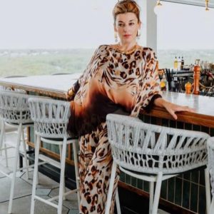 Digital Print Italian Silk Pants