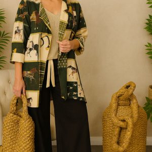 Horse Print Shawls/Cardigan