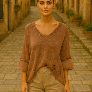 Tulip Beige Italian Sweater - One Size