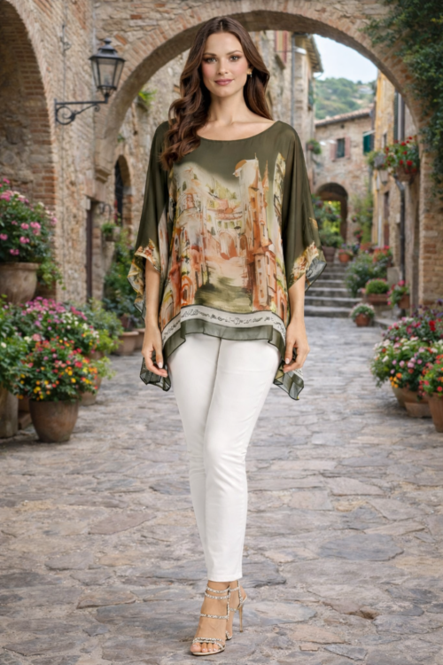 Tuscan Passage Silk Top