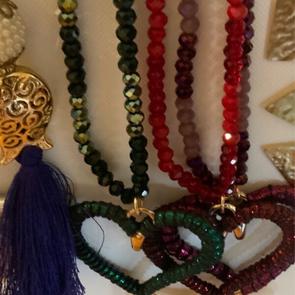 Heart Shape Long Beaded