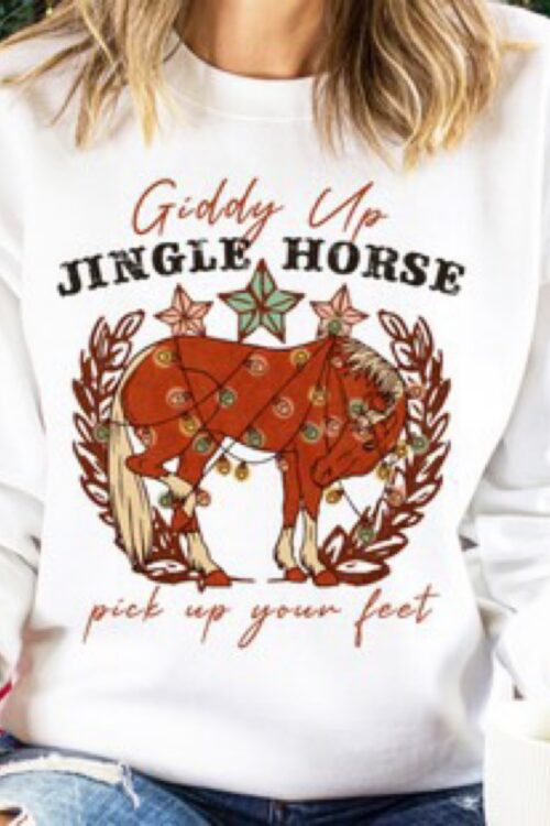 Western Christmas Graphic Sweatshirt
