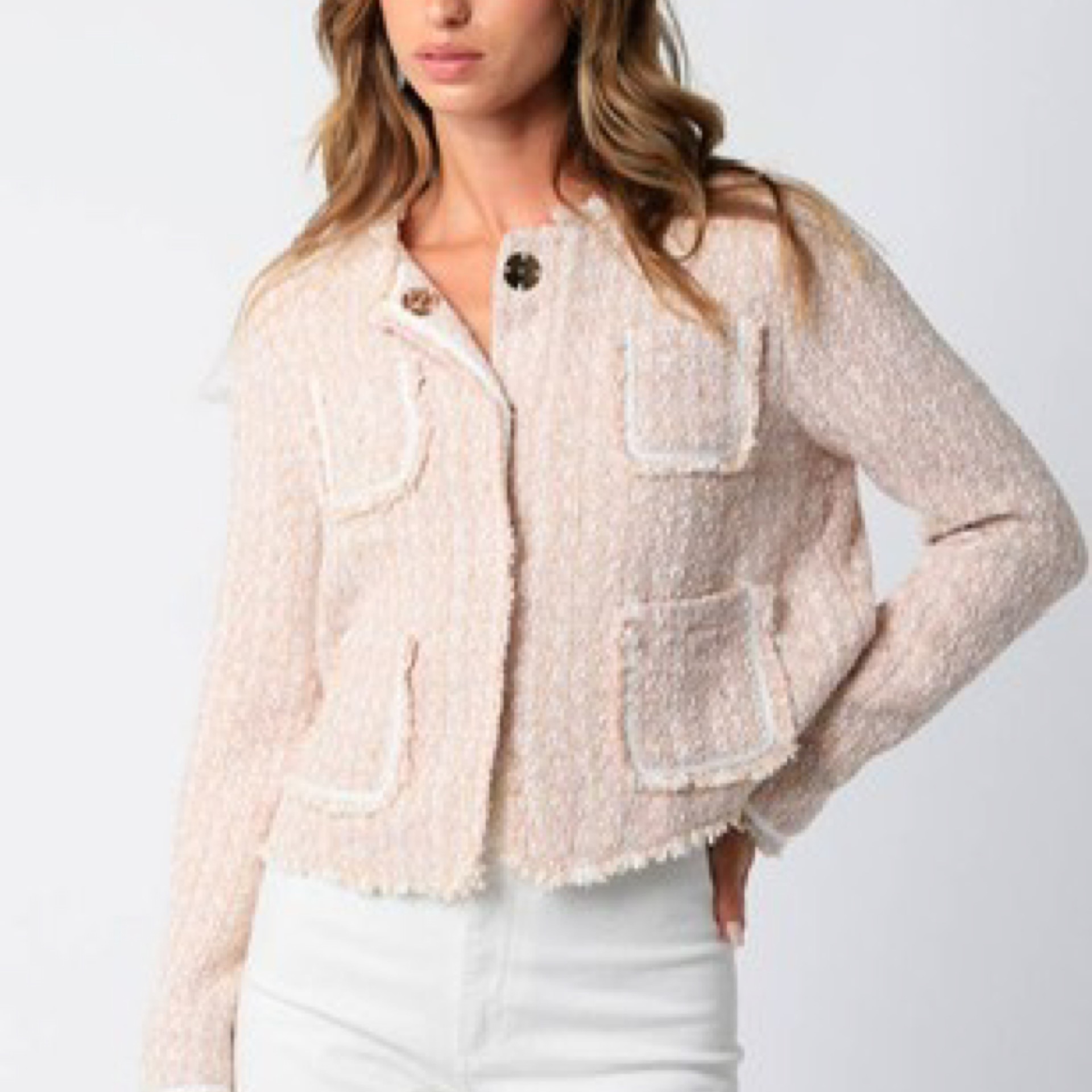 Light Blush Tori Mini Blazer