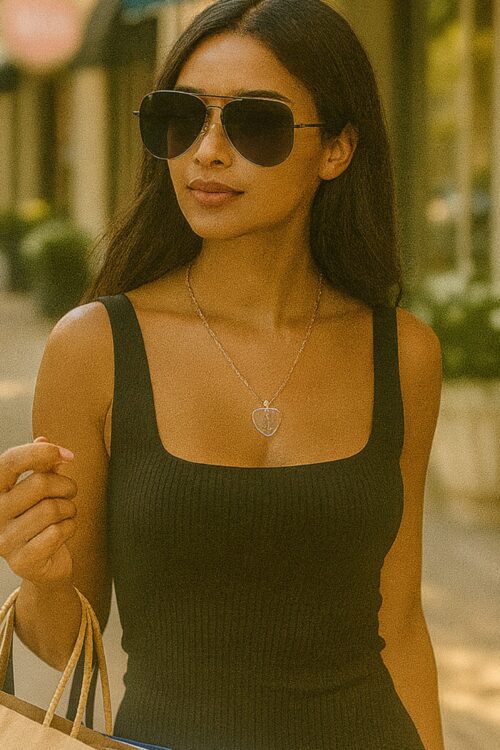 Classic Aviator Frame Sunglasses