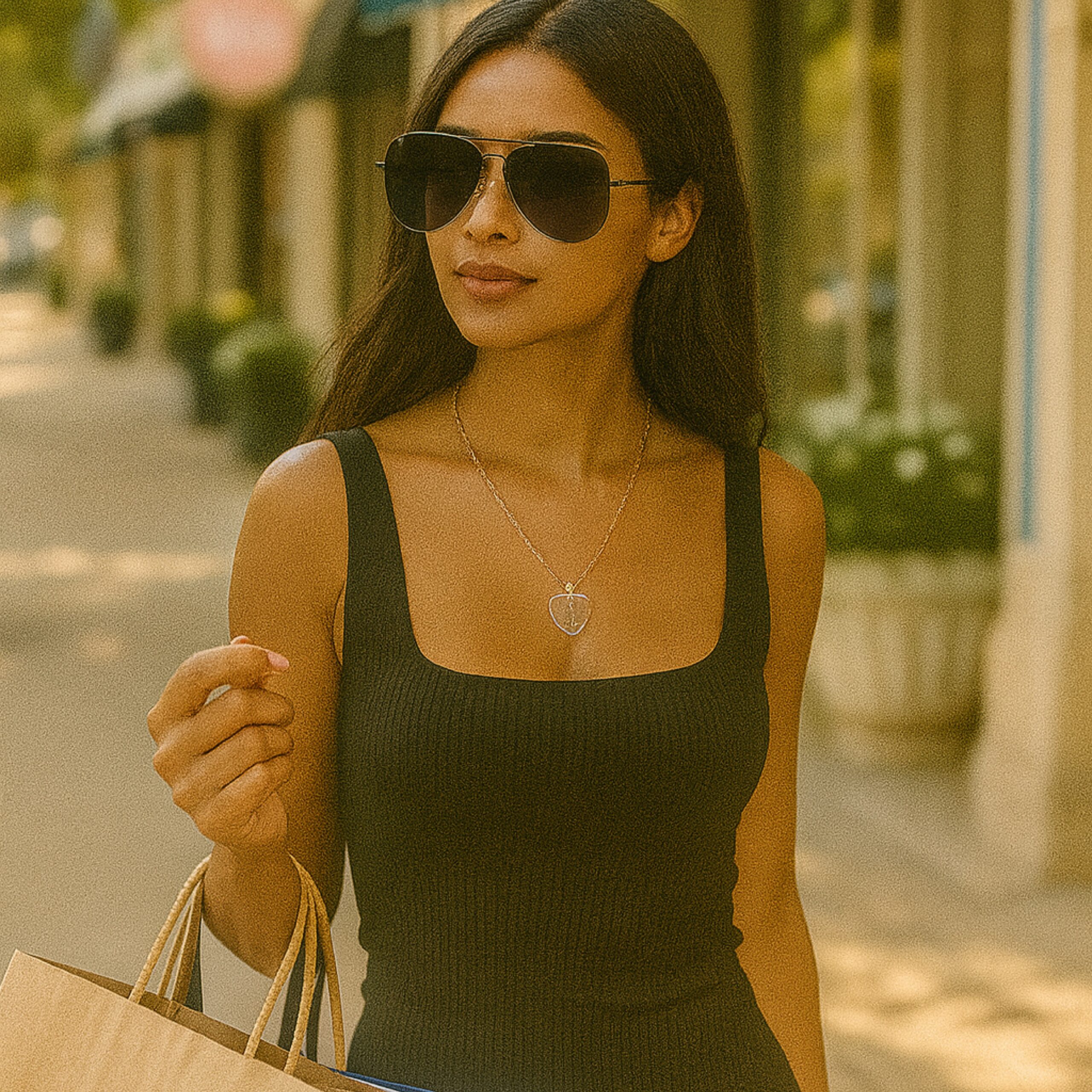 Classic Aviator Frame Sunglasses