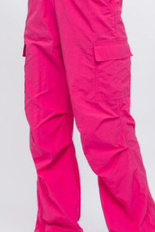 Loose Fit Parachute Cargo Pants