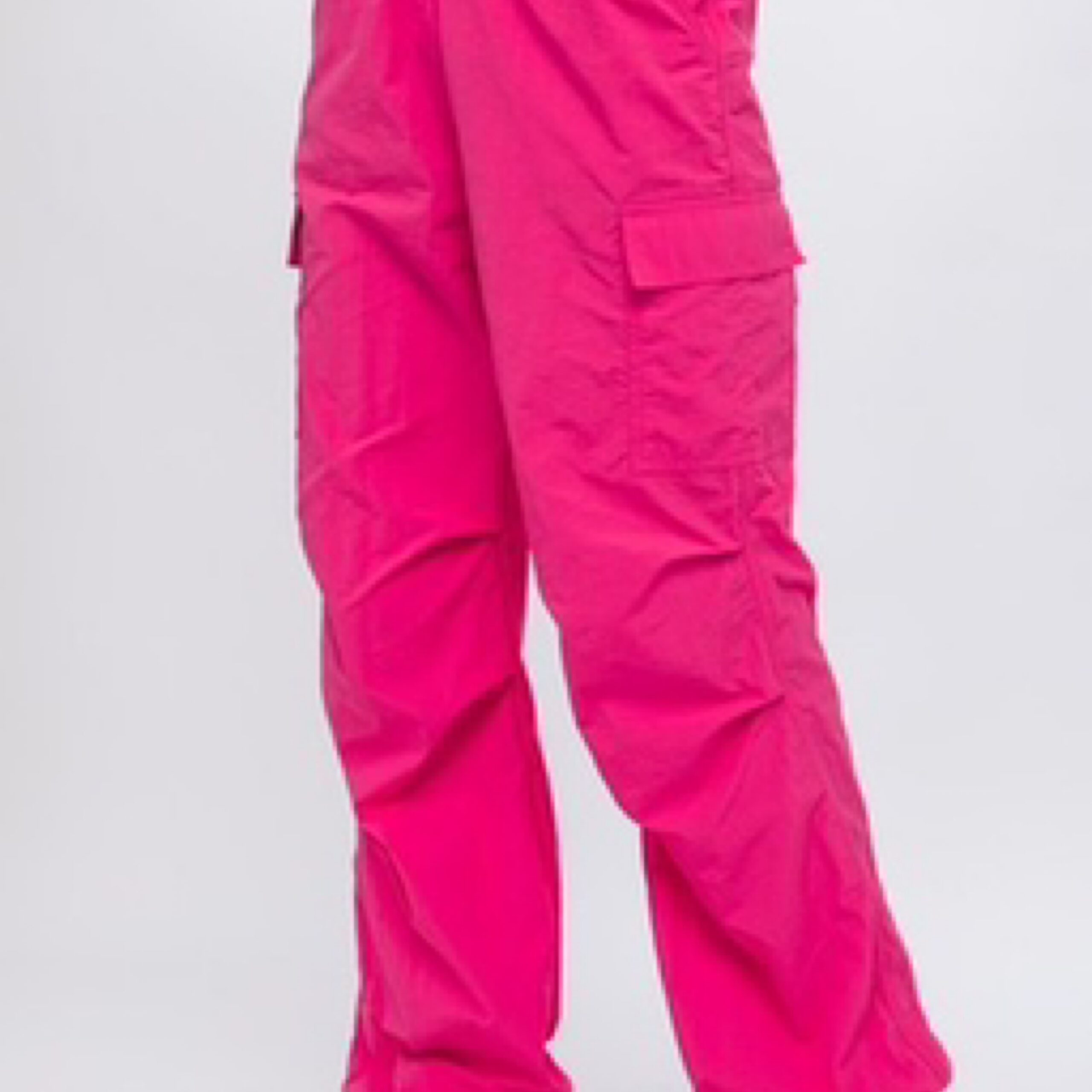 Loose Fit Parachute Cargo Pants