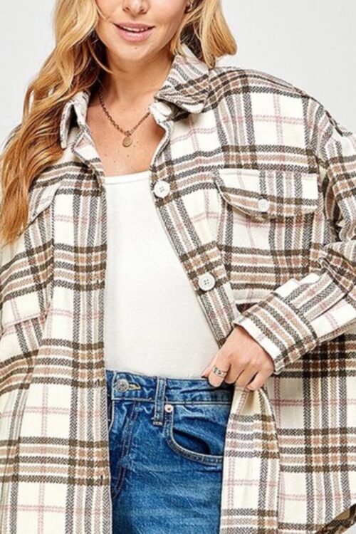 Plaid Print Jacket