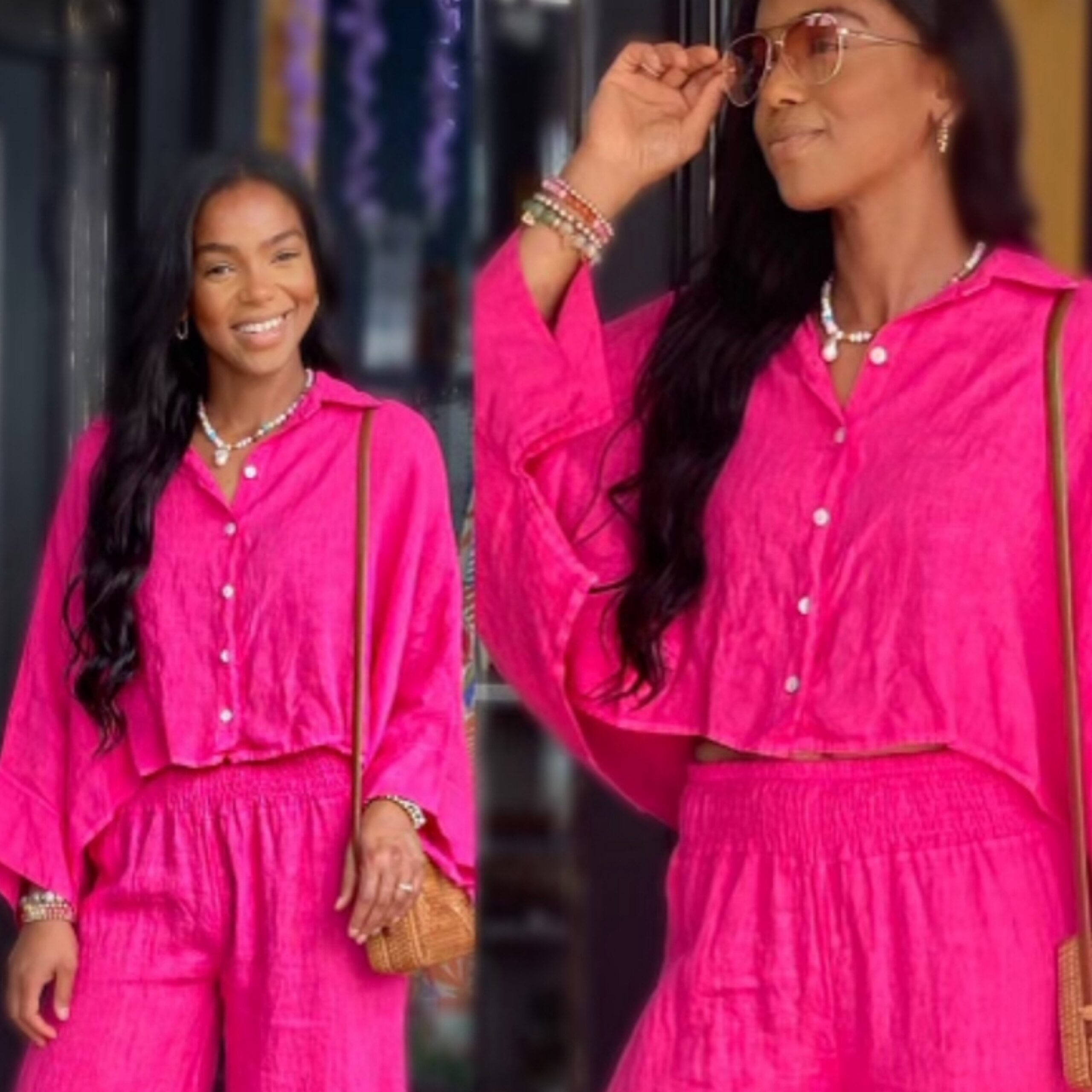 Linen Short Shirt Top