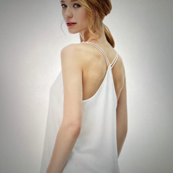 V-neck Double Strap Top – Off White