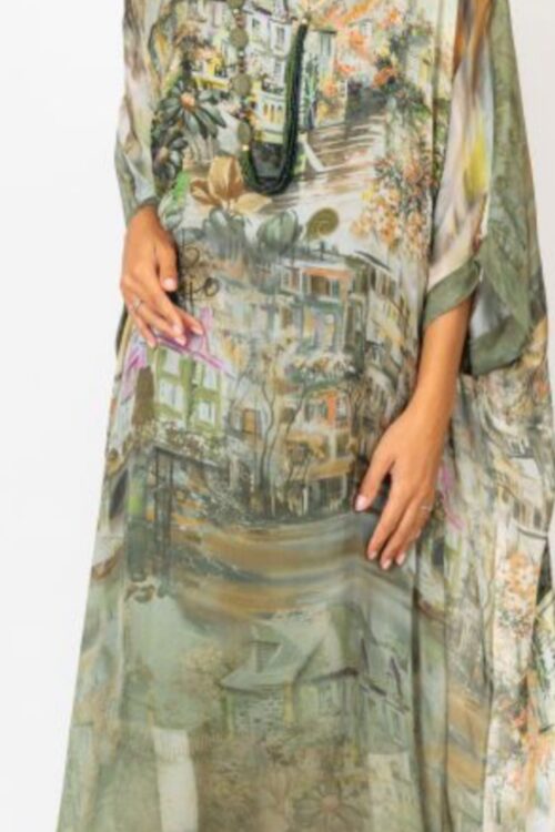 Venetian Garden Italian Maxi Dress