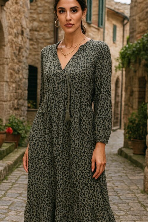 Italian Chetah Print Long Sleeve