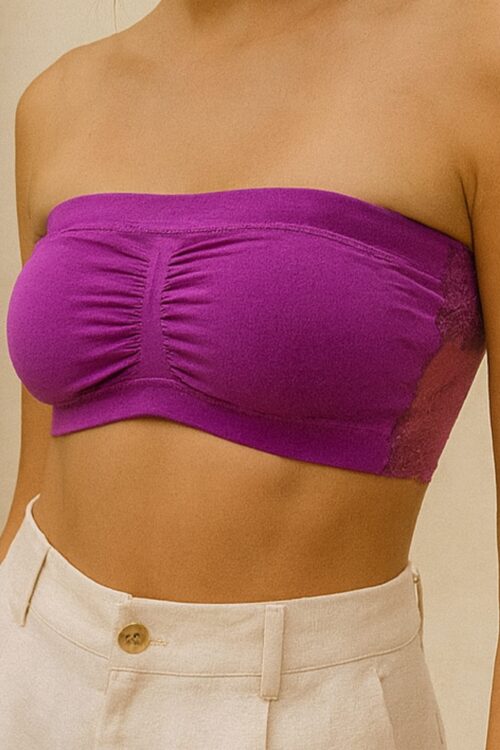 Bandeau With Lace Back