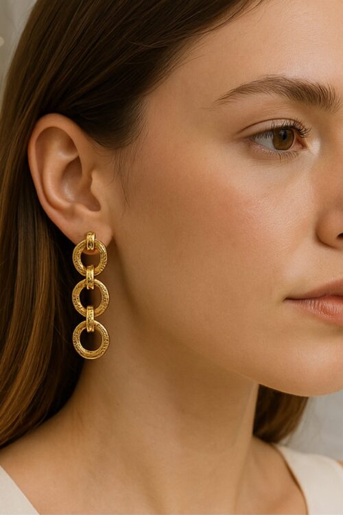 Aretes Earrings w/3 Circles