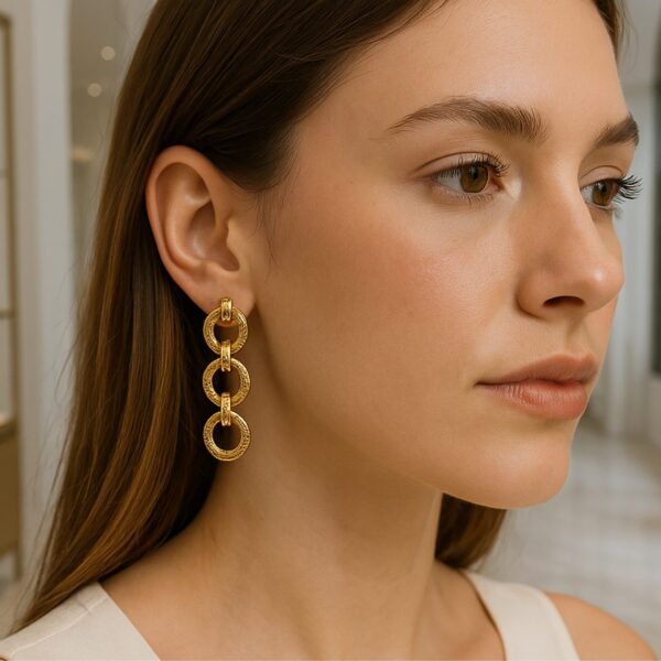 Aretes Earrings w/3 Circles