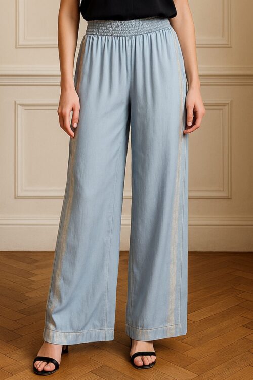 Zannza Couture Strip Blue/Silver Pants