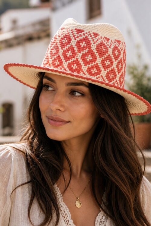The Amalfi Coral Panama Hat