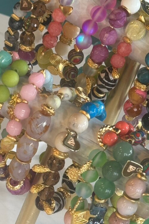 Heart and Stone w/Gold Bracelet