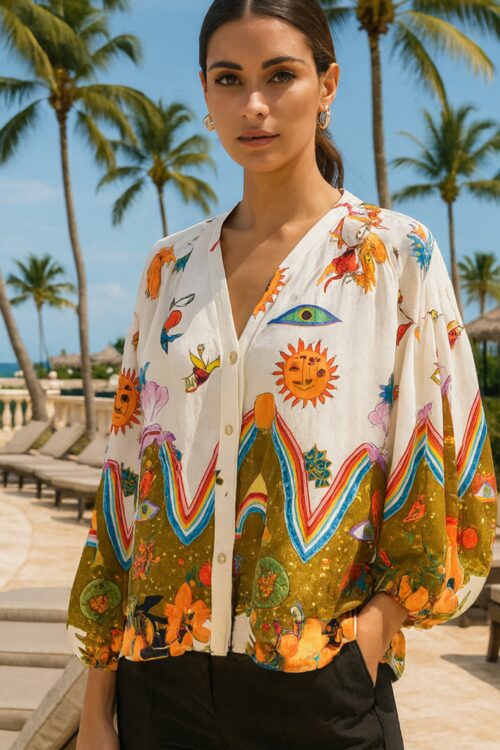 Mykonos Italian Print