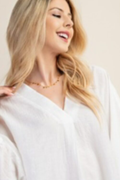 V-Neck loose fit Blouse