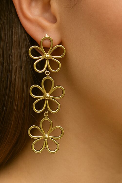 Aretes Flower Earrings