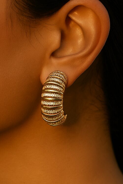 Aretes w/CZ Diamonds